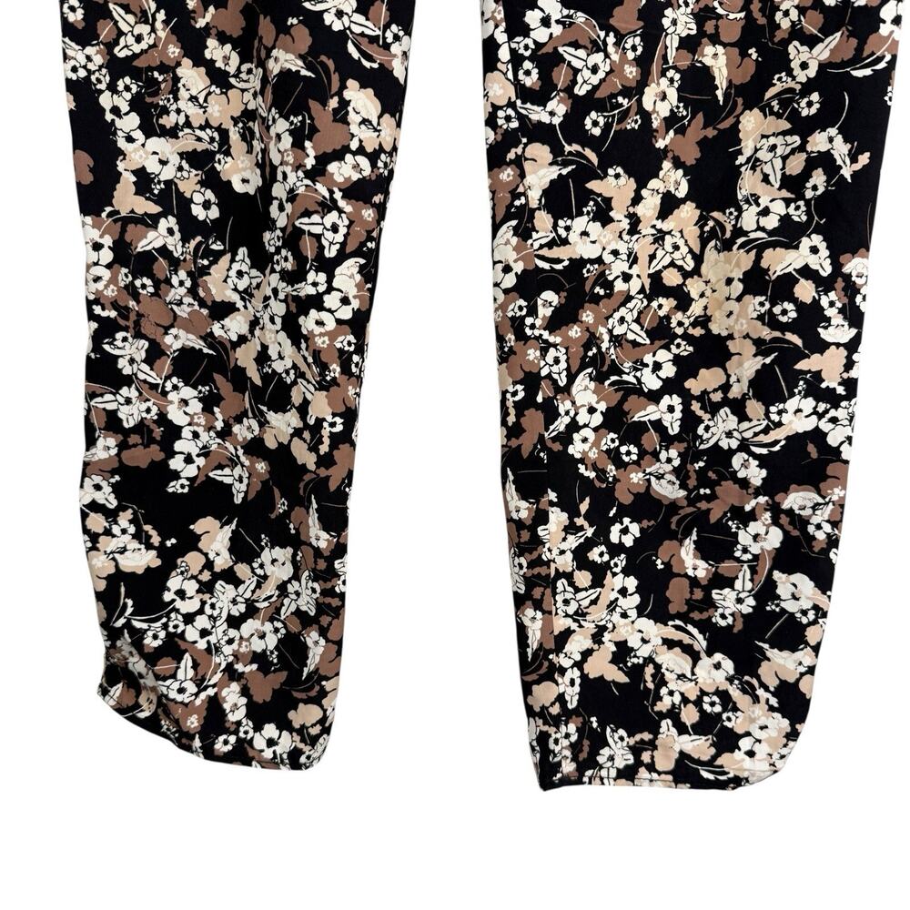 Anthropologie Pants Womens 10 Black Brown Cartonnier Nassella Joggers Trousers - Picture 5 of 14